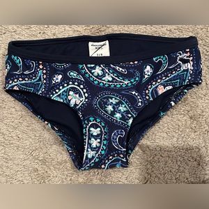 Abercrombie Kids Swim bikini Bottom paisley  pattern 7/8 NWOT